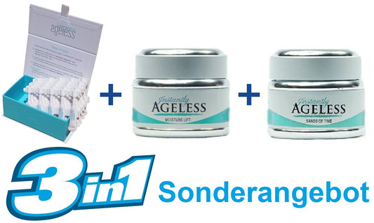 Sonderangebot: 25 Stück Instantly Ageless™ + Moisture Lift 50 ml + Sands of Time 50 ml