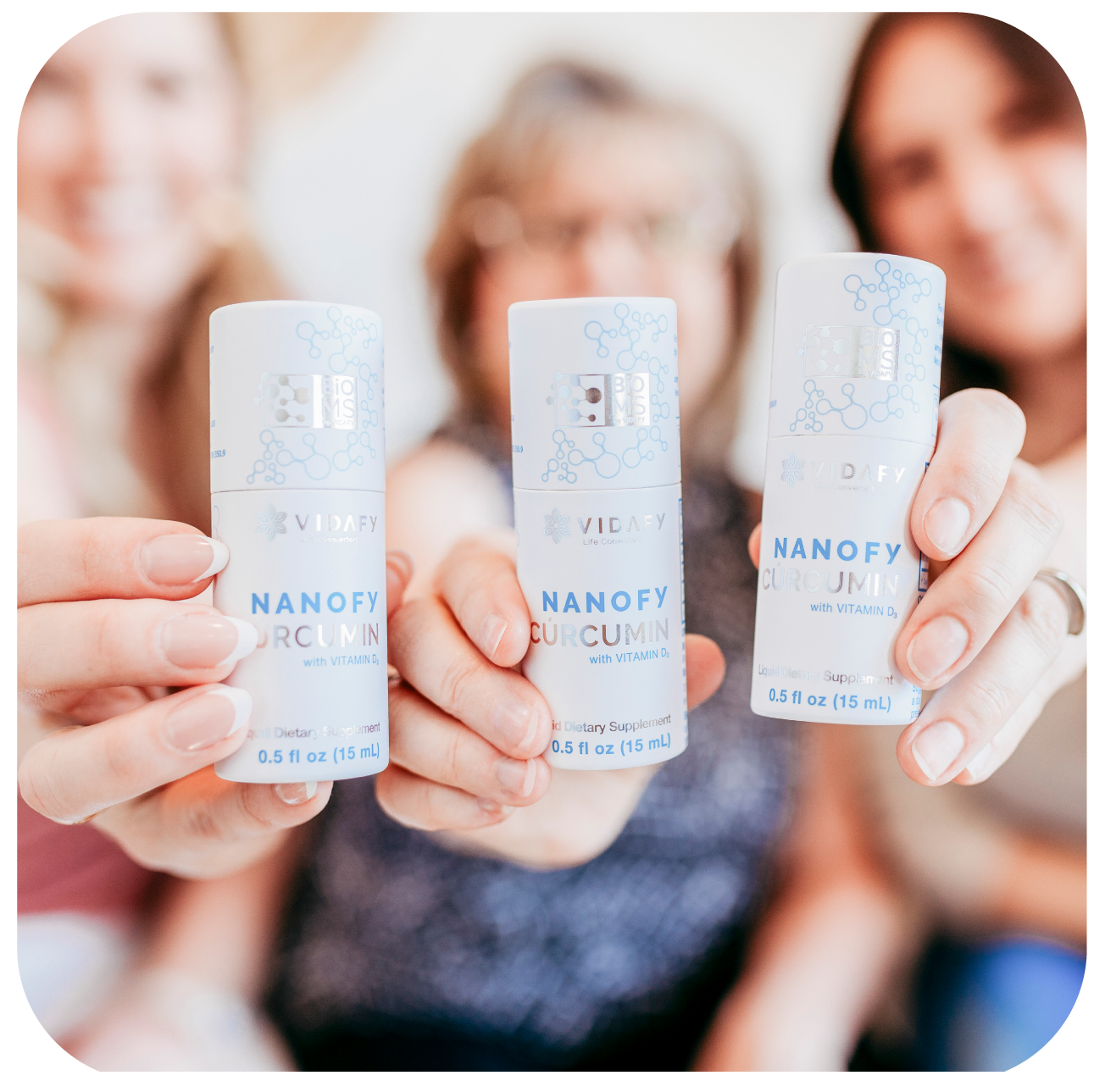 3x Curcumin Plus mit Vitamin D3, Vitamin C und Ingwer mit BioMS™ (3x15ml)