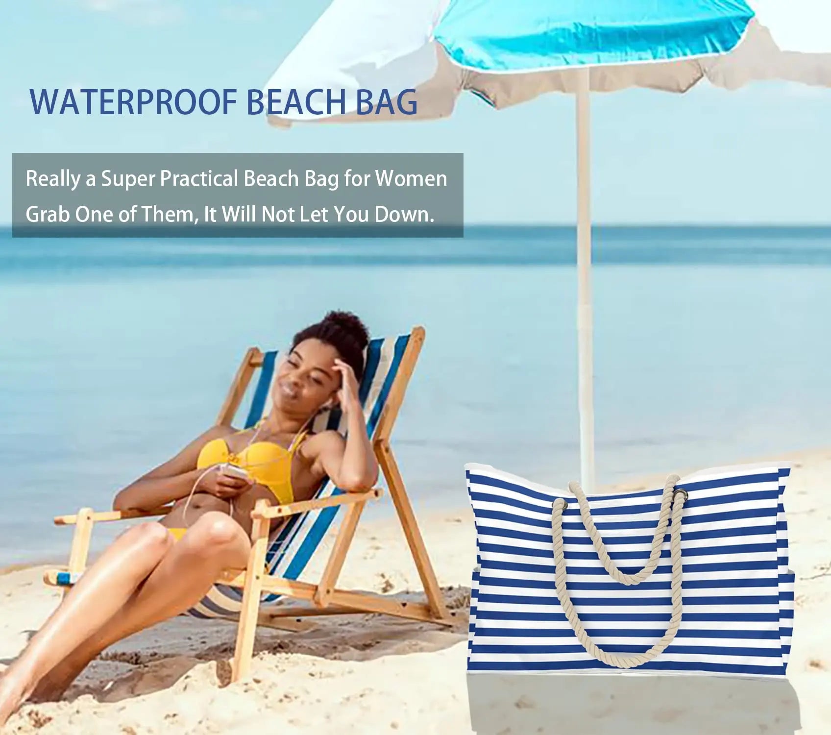 PackEase strandtas opvouwbaar