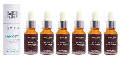 6x Nanofy Curcumin mit Vitamin D3 mit BioMS™ (6x15ml)
